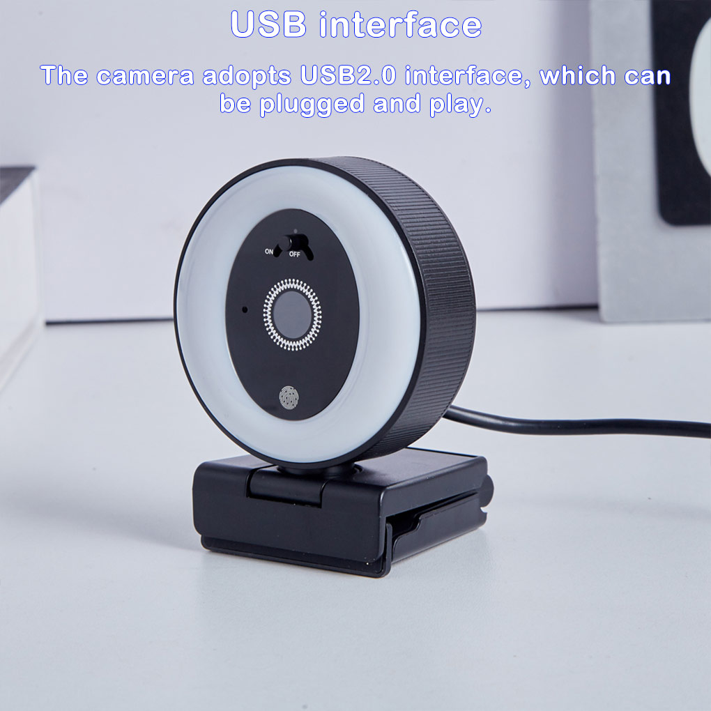 Webcam Ring Light - Kamera USB do transmisji na żywo