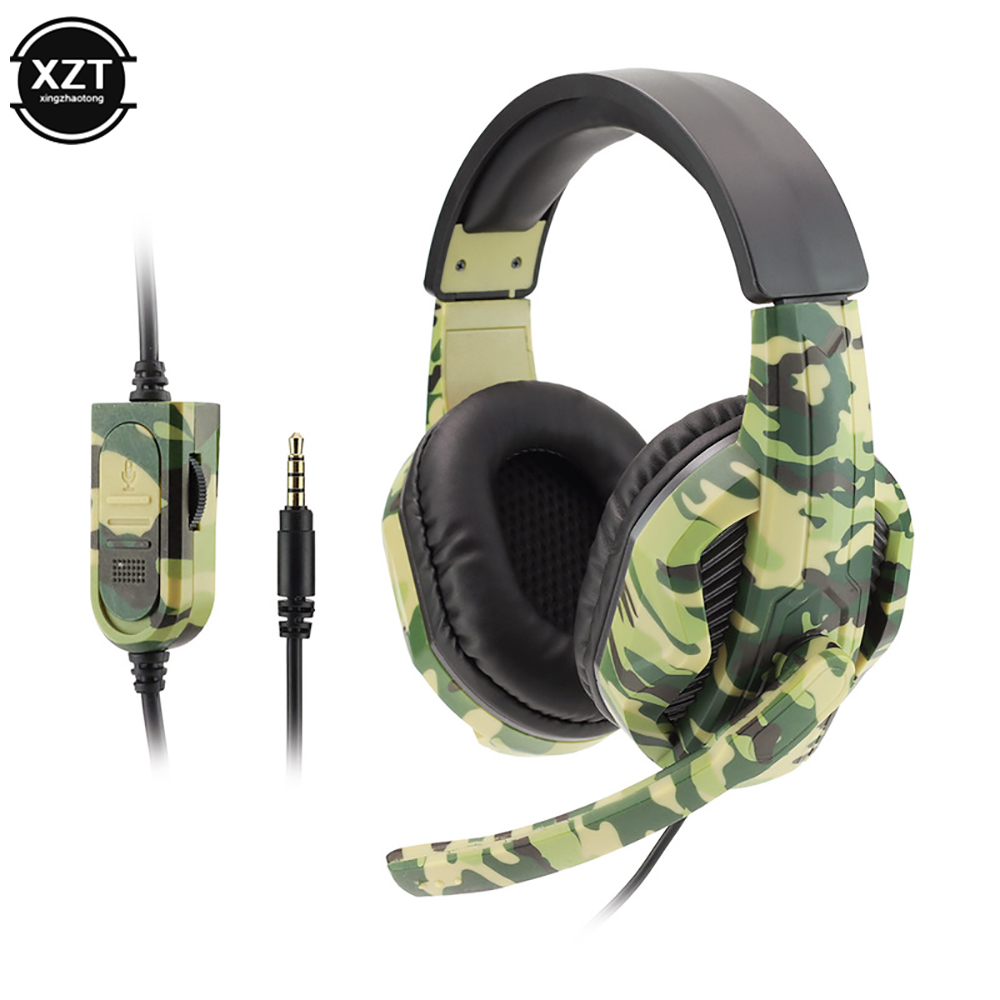 Esports Gaming Headphones - Kamuflażowy zestaw słuchawkowy do gier 3,5