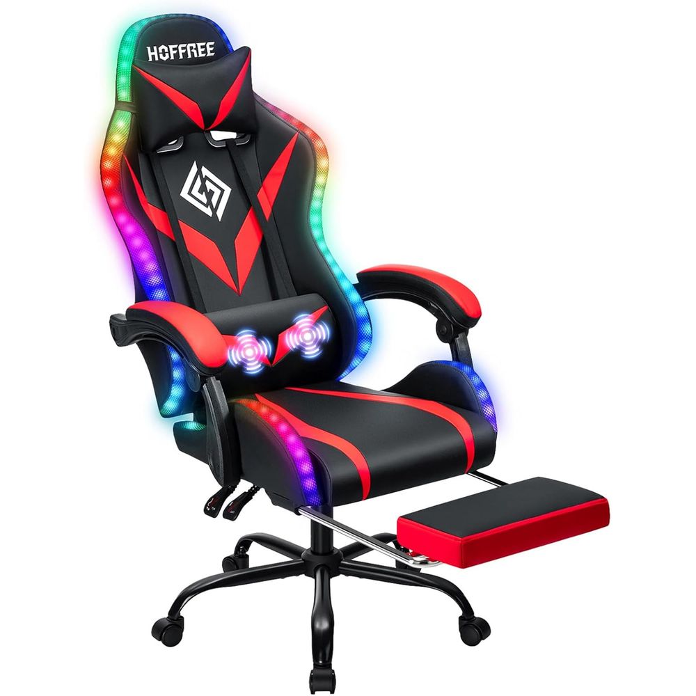 Gaming & Esports District - Ergonomiczne krzesło gamingowe z wysokim oparciem,