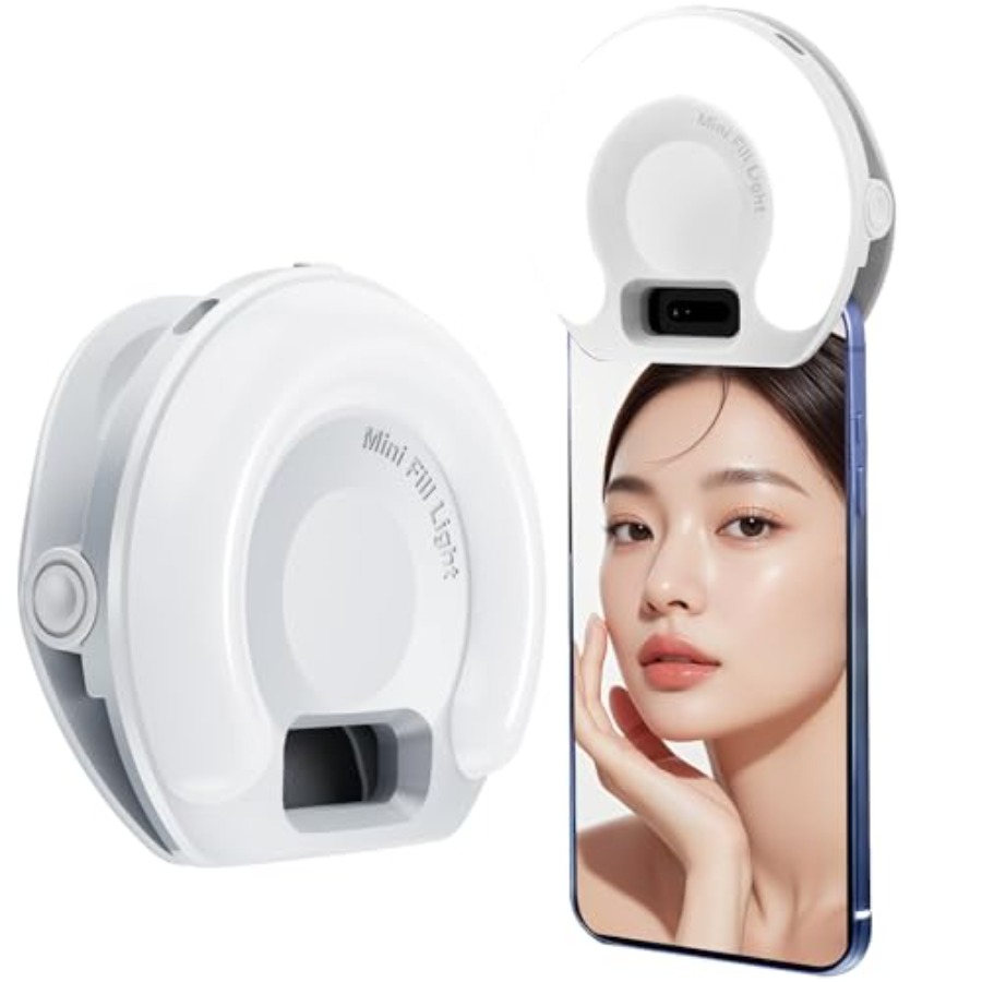 Webcam Ring Light - Przenośna lampa pierścieniowa do telefonu, 3