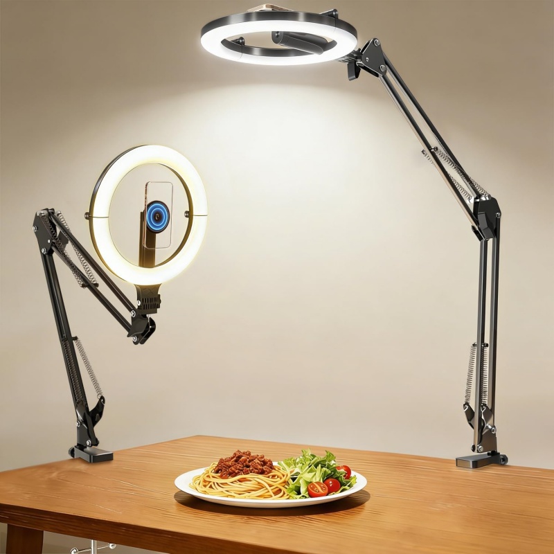 Webcam Ring Light - Magnetyczny uchwyt na telefon z 10-calowym