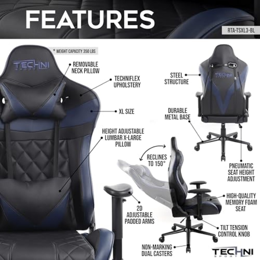 Krzesło gamingowe GamerXL Seri – Gaming & Esports District recenzja i cena