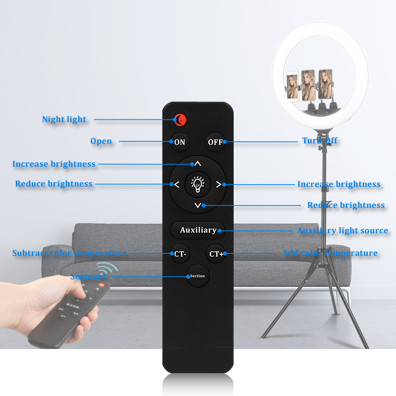 22-calowa lampa pierścieniowa  – Webcam Ring Light recenzja i cena