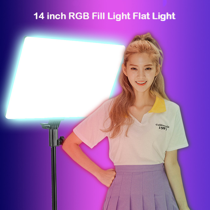 RGB 14-calowa lampa wideo LED  – Webcam Ring Light recenzja i cena