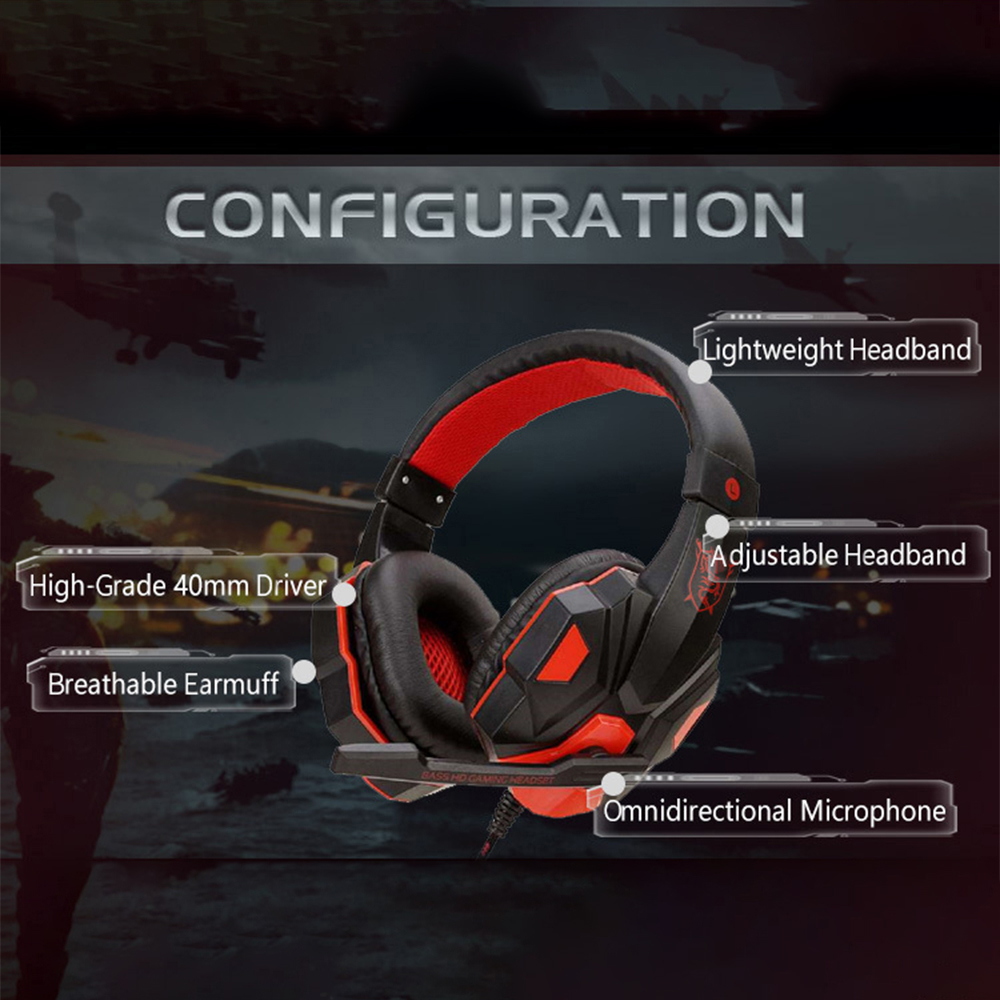 Przewodowe słuchawki gamingowe – Esports Gaming Headphones recenzja i cena