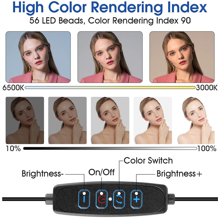 Lampa LED do wideo 16 cm ze st – Webcam Ring Light recenzja i cena