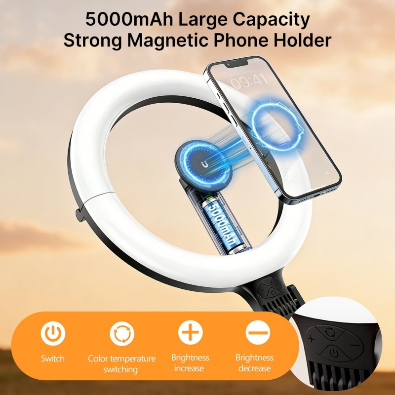 Magnetyczny uchwyt na telefon  – Webcam Ring Light recenzja i cena