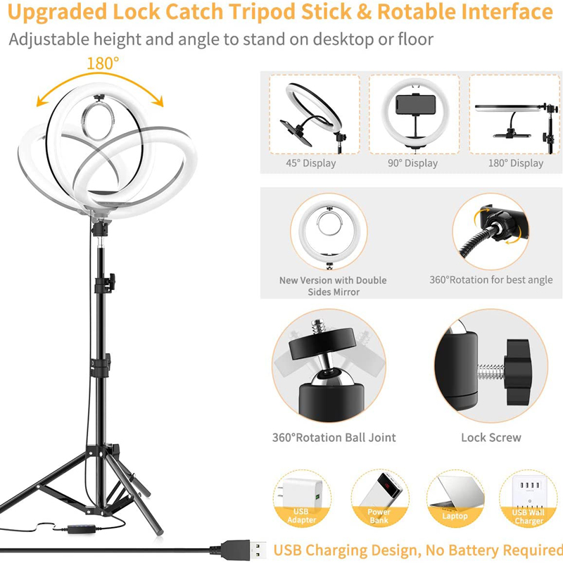 Lampy pierścieniowe LED 16cm 2 – Webcam Ring Light recenzja i cena